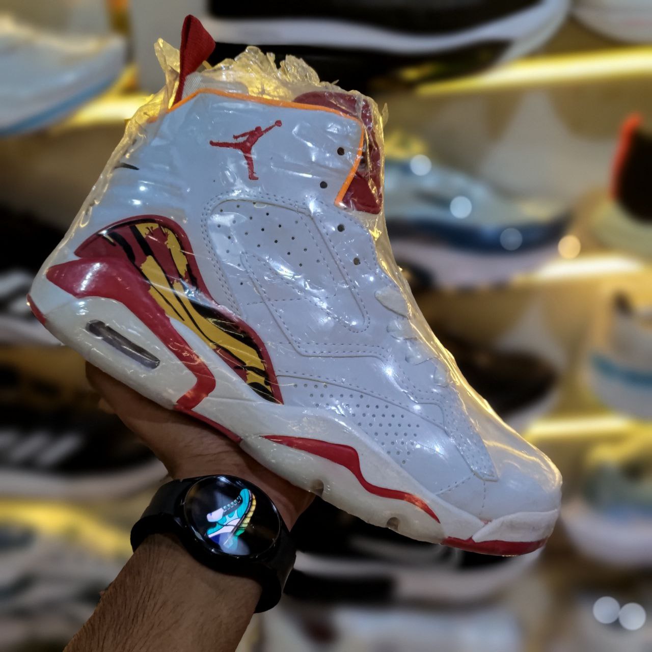 Luxury Streetwear Kicks White Red and Orange Colorway