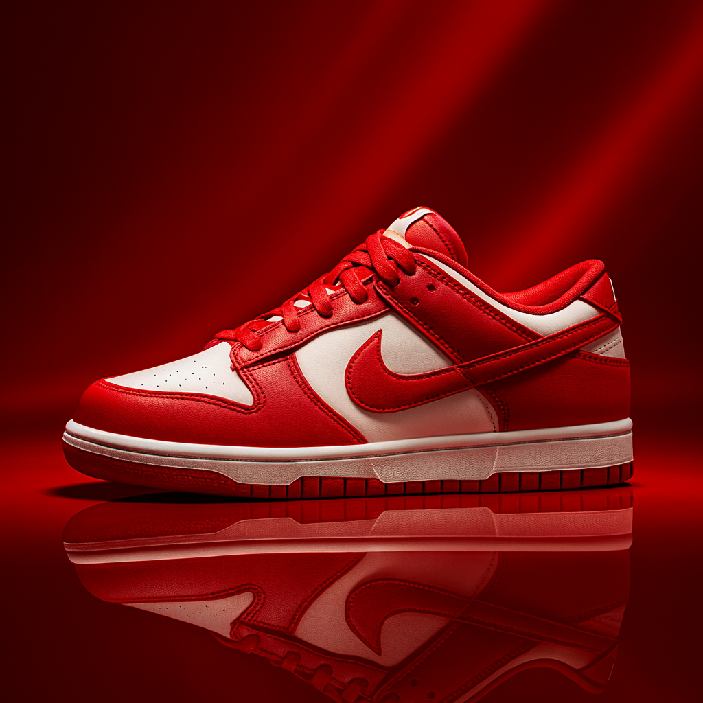 Dunk Low University Red Premium OG Quality Shoes Front View