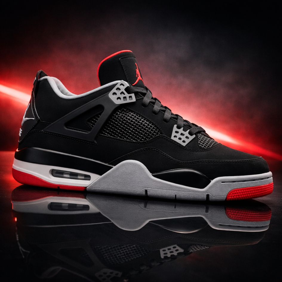 The Shoe Society Exclusive - Jordan 4 Bred
