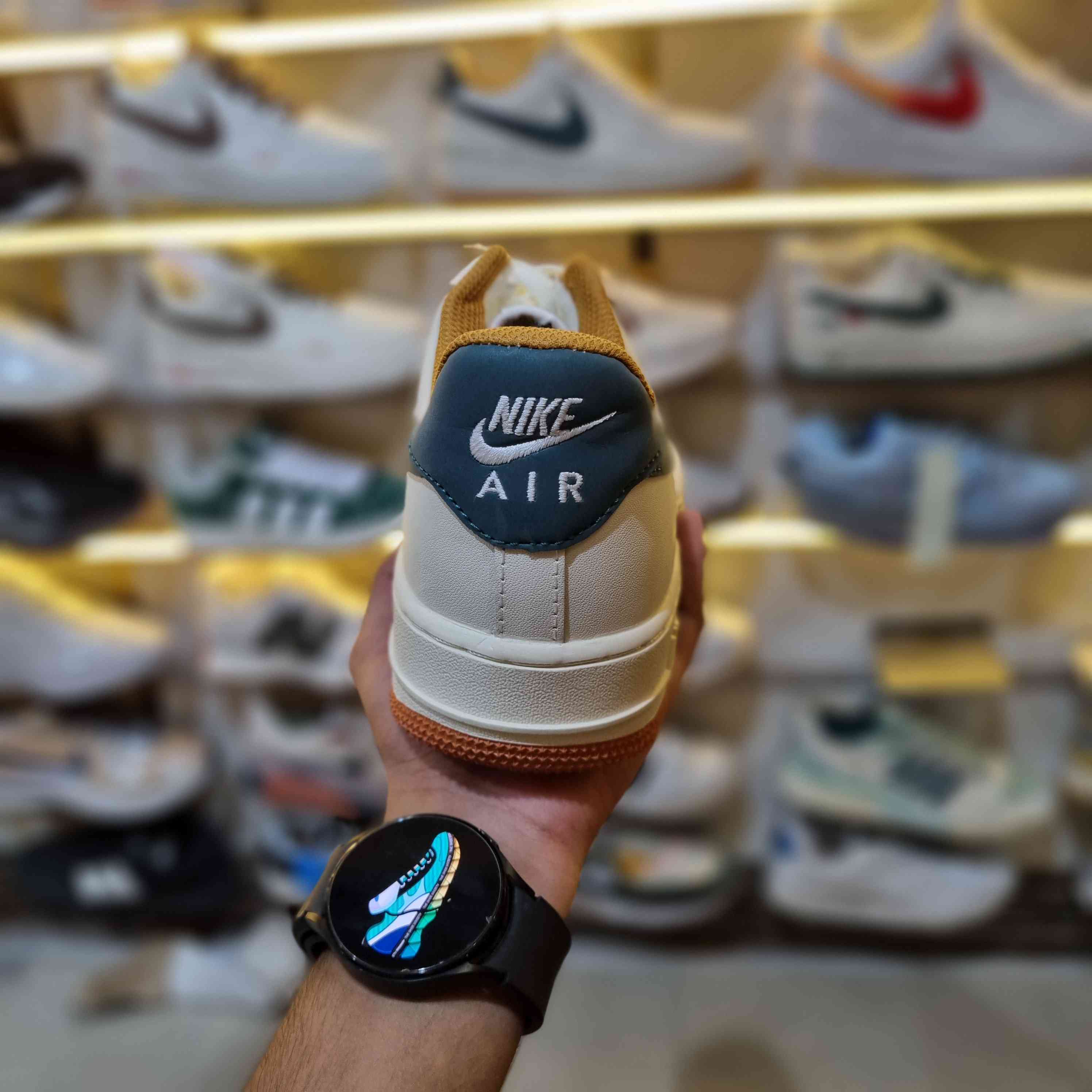 Luxury Streetwear Kicks White and Forest Green