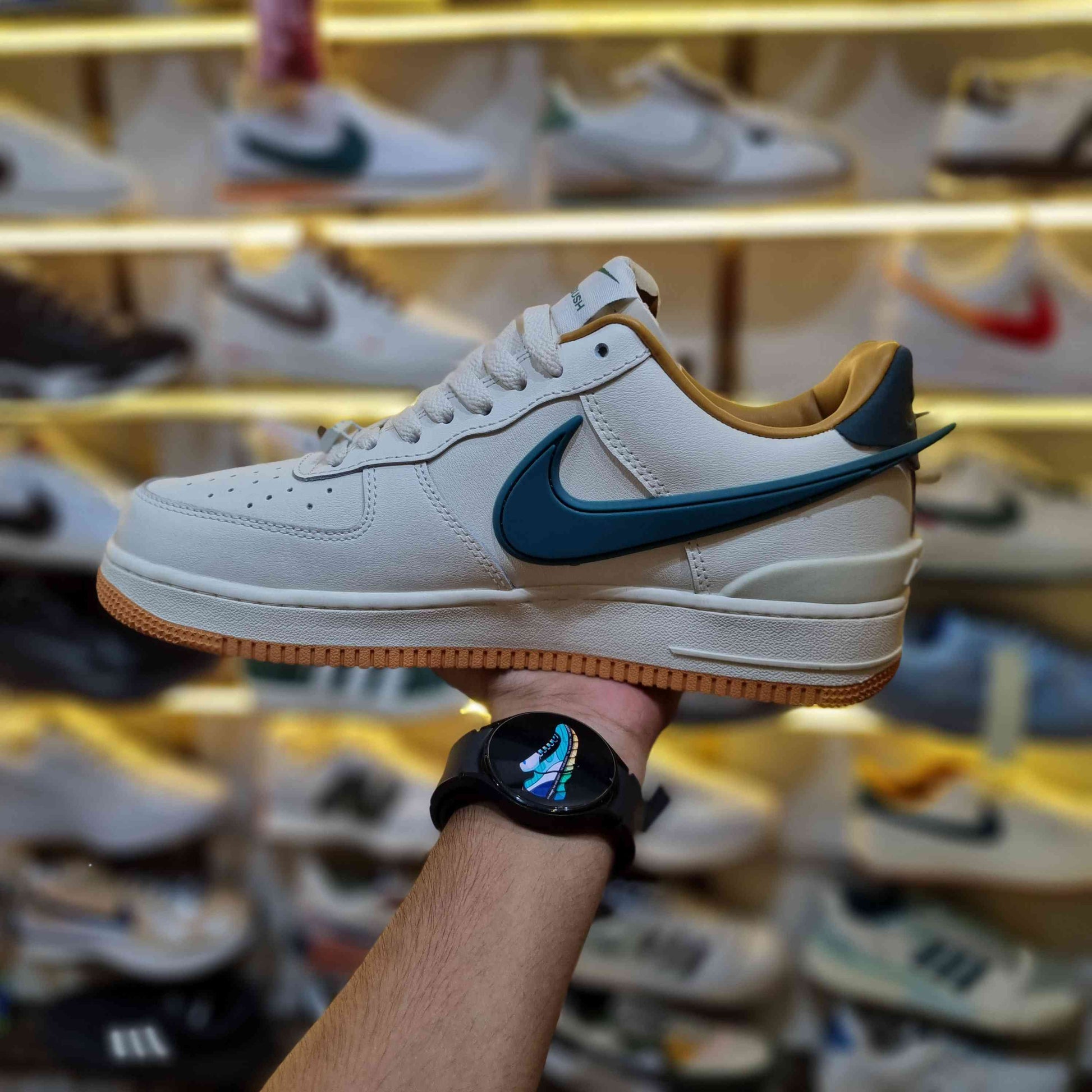 Luxury Streetwear Kicks White Green and Yellow Colorway