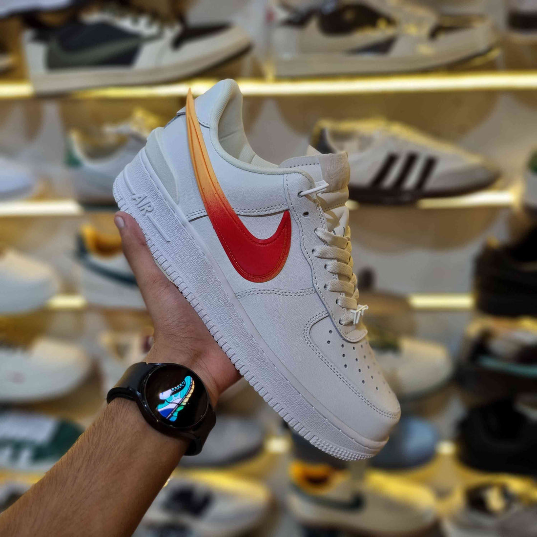 Air Force 1 Low x Ambush Premium Sneaker Side Profile - Shoe Society