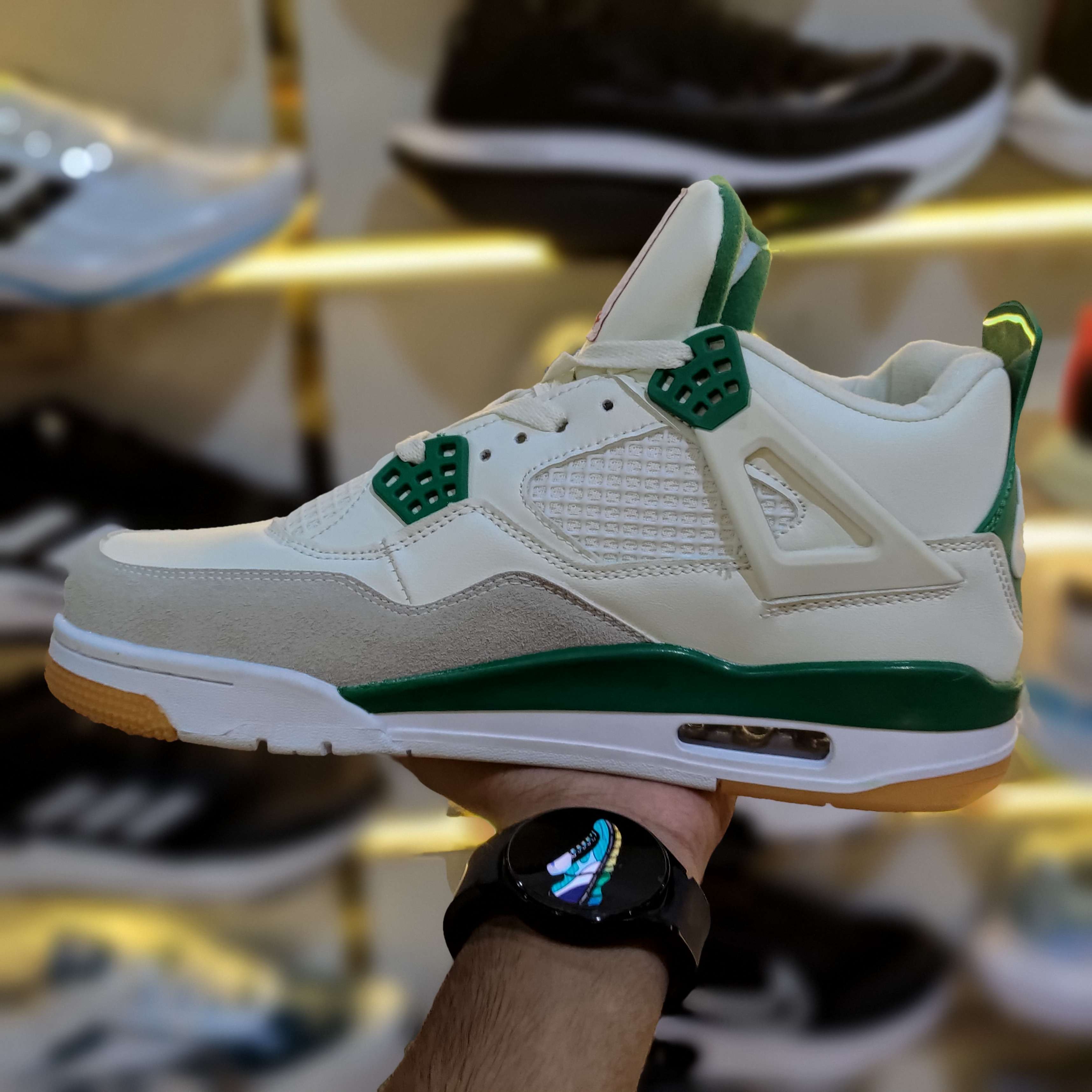 Best Quality First Copy Jordan 4 SB Pine Green