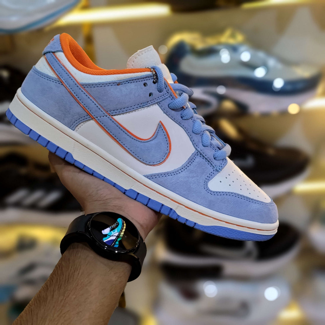 SB Dunk Low Otomo Sky Orange Premium OG Quality Shoes Front View