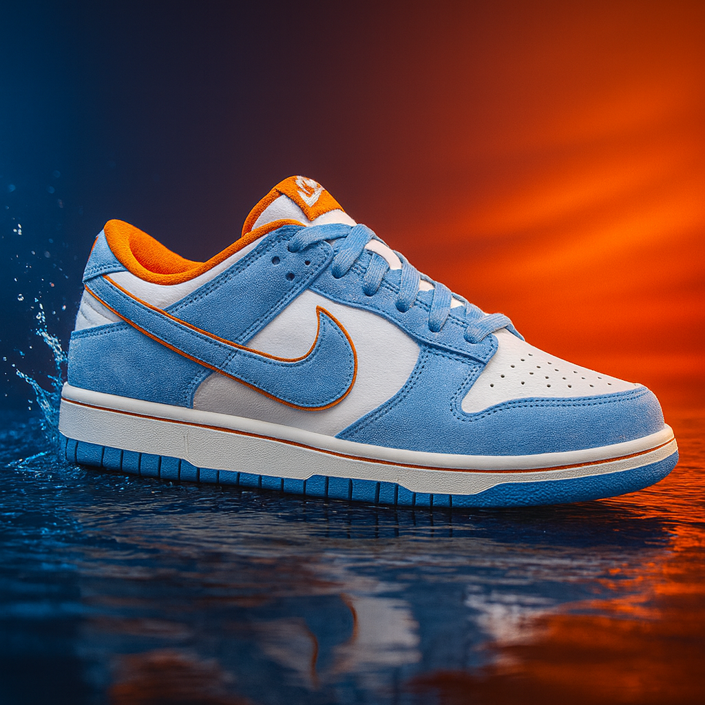 SB Dunk Low Otomo Sky Orange Premium OG Quality Shoes Front View