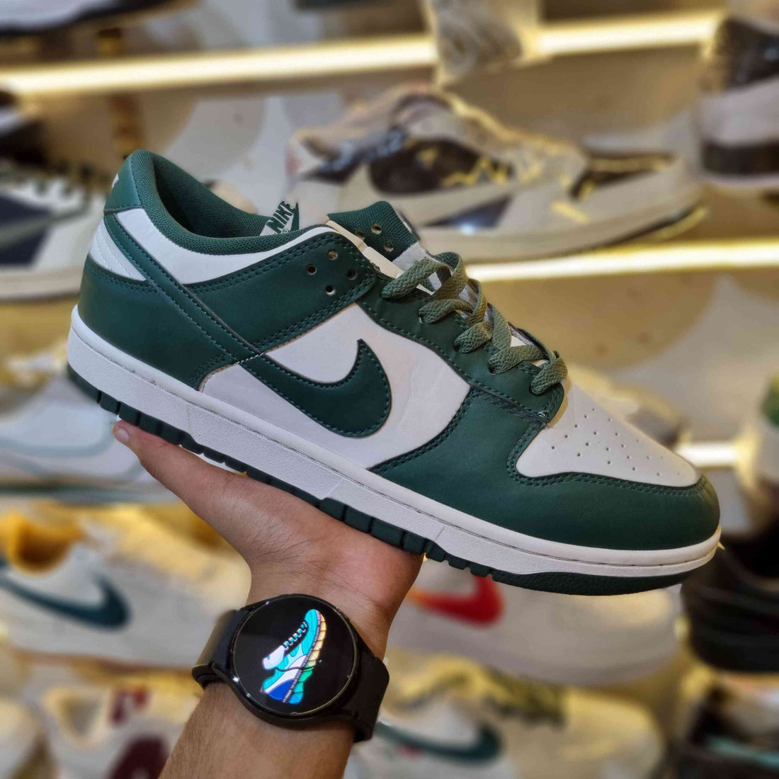 SB Dunk-style green low-top streetwear sneakers – premium 7A quality